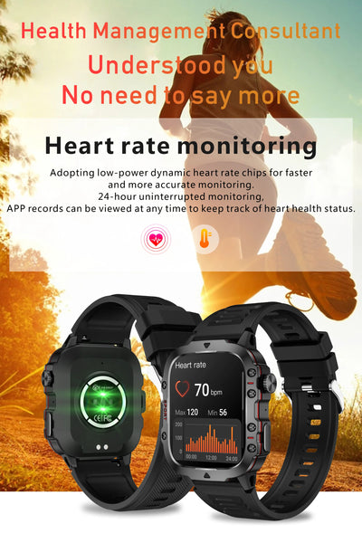 Smart Waterproof Fitness Smartwatch with Bluetooth Call - Smarsty
