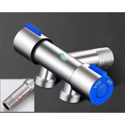 Double Handle Stainless Steel Cold Water Faucet - Smarsty