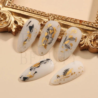 3D Holographic Geometry Nail Stickers for Stunning Decor - Smarsty