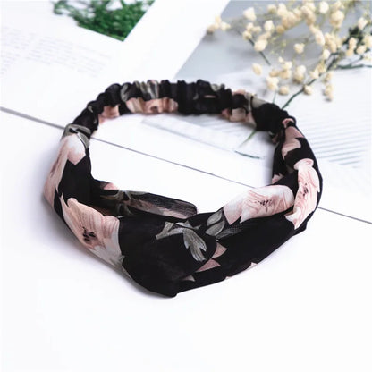 Bohemian Print Headbands For Women Vintage Turban Comfort - Smarsty