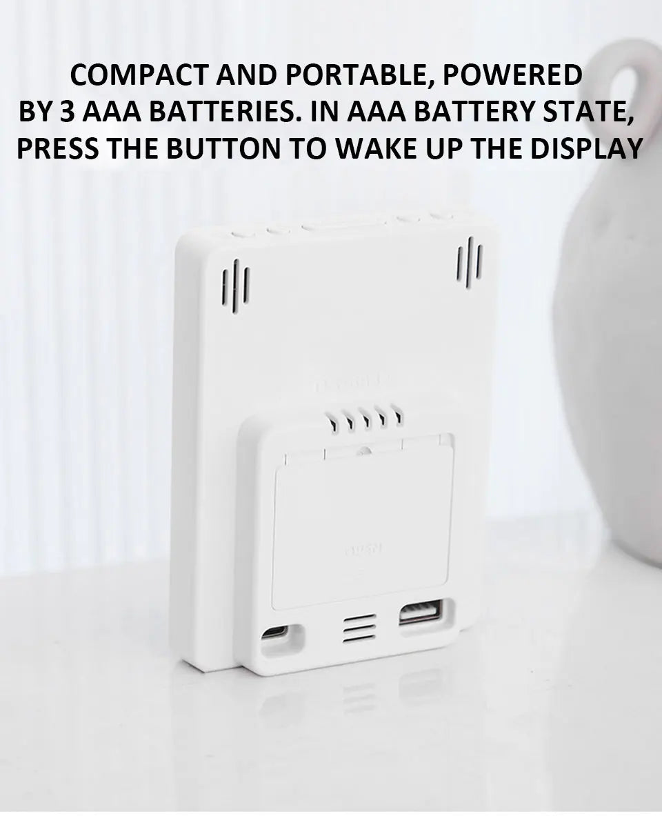 Multifunctional Digital Alarm Clock with Humidity Display - Smarsty