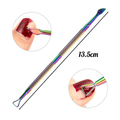 Professional Stainless Steel Nail Care Kit with Cuticle Scissors - Smarsty