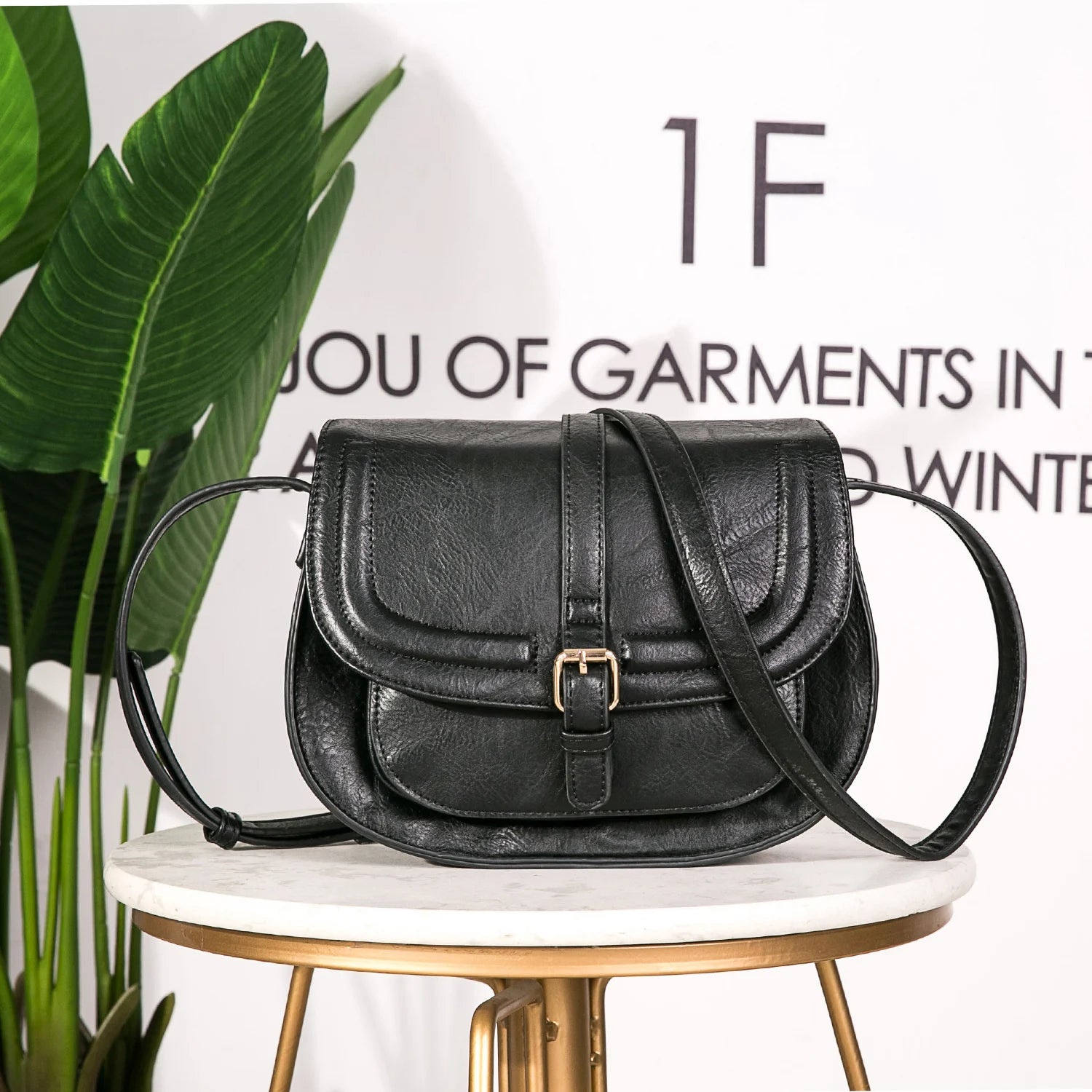 Boho Faux Leather Crossbody Bag For Women With Strap - Smarsty
