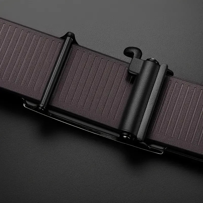 Stylish Mens PU Leather Belt with Automatic Buckle - Smarsty