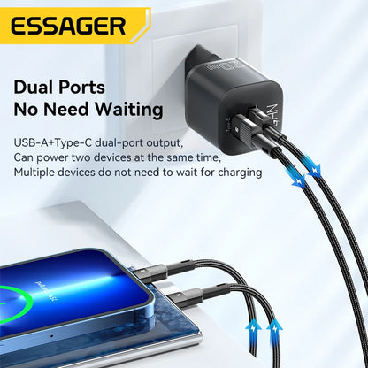 GaN USB C RapidCharge 20W PD Charger for iPhone iPad - Smarsty