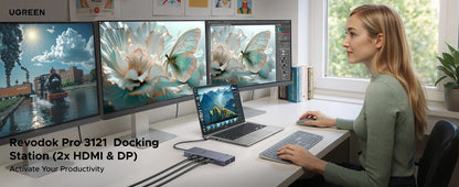 TwelveInOne USB C Hub Dual HDMI 4K120Hz Docking Station Pro