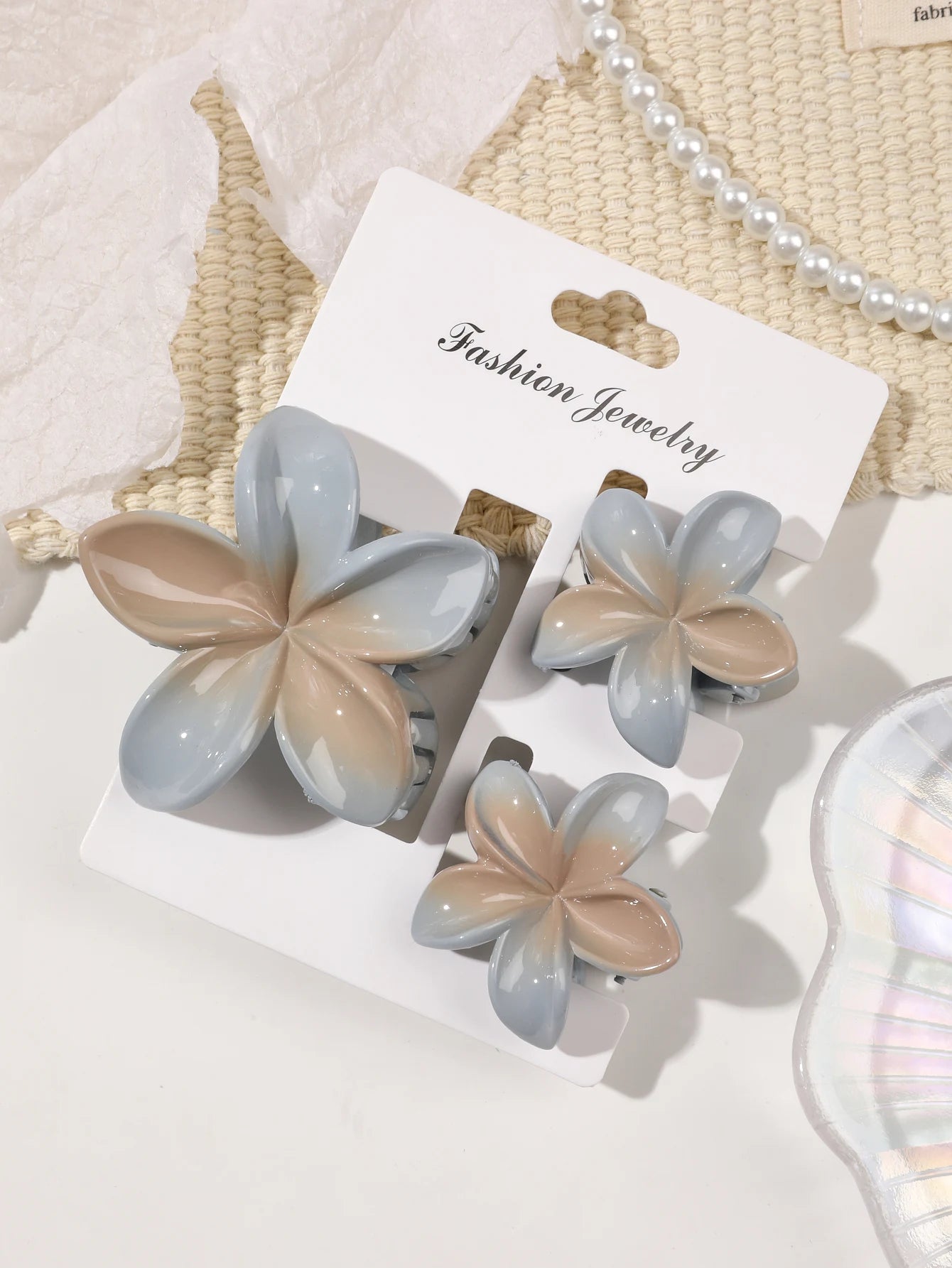 Hawaiian Flower Hair Claw Clips For Thin Hair Lightweight - Smarsty