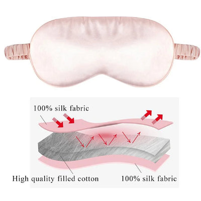 Imitated Silk Eye Mask for Comfortable Sleep - Smarsty