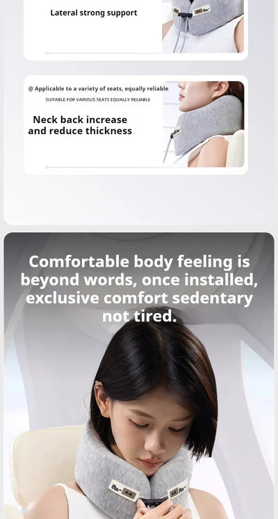 Memory Foam U-Shaped Travel Pillow for Neck Support - Smarsty