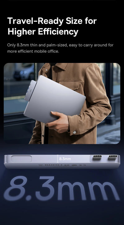 Versatile 4K USB-C Hub with HDMI and Thunderbolt Support - Smarsty