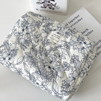 Vintage Flower Cosmetic Bag Portable Makeup Organizer - Smarsty