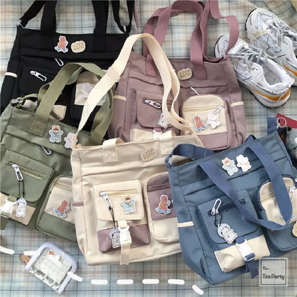 Waterproof Nylon Shoulder Bag For Women Crossbody Tote - Smarsty