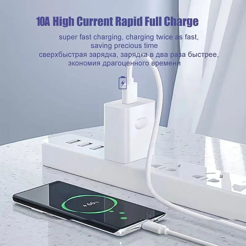 NNBILI 1-3PCS 10A 100W Type C Super Fast Charging Cable Data Cord For  Huawei OPPO vivo Quick Charing,not iPhone、xiaomi、samsung - Smarsty