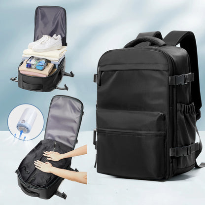 Vacuum Backpack Travel Bag for Men Large Capacity Backpack Business Laptop Backpack Women Men Expandable Backpack School Bag - Smarsty