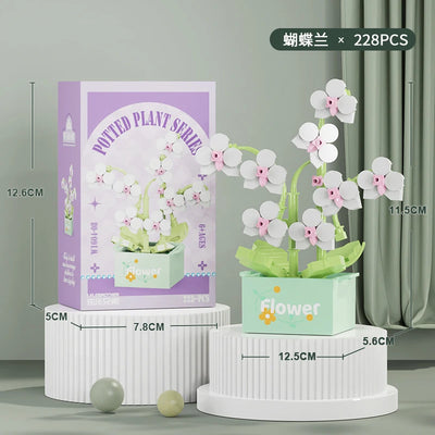 Bouquet Flower Mini Diy Building Block Toys for Children Bricks Blocks for Adults Constructor Micro Bricks Construction Set Gift by Smarsty