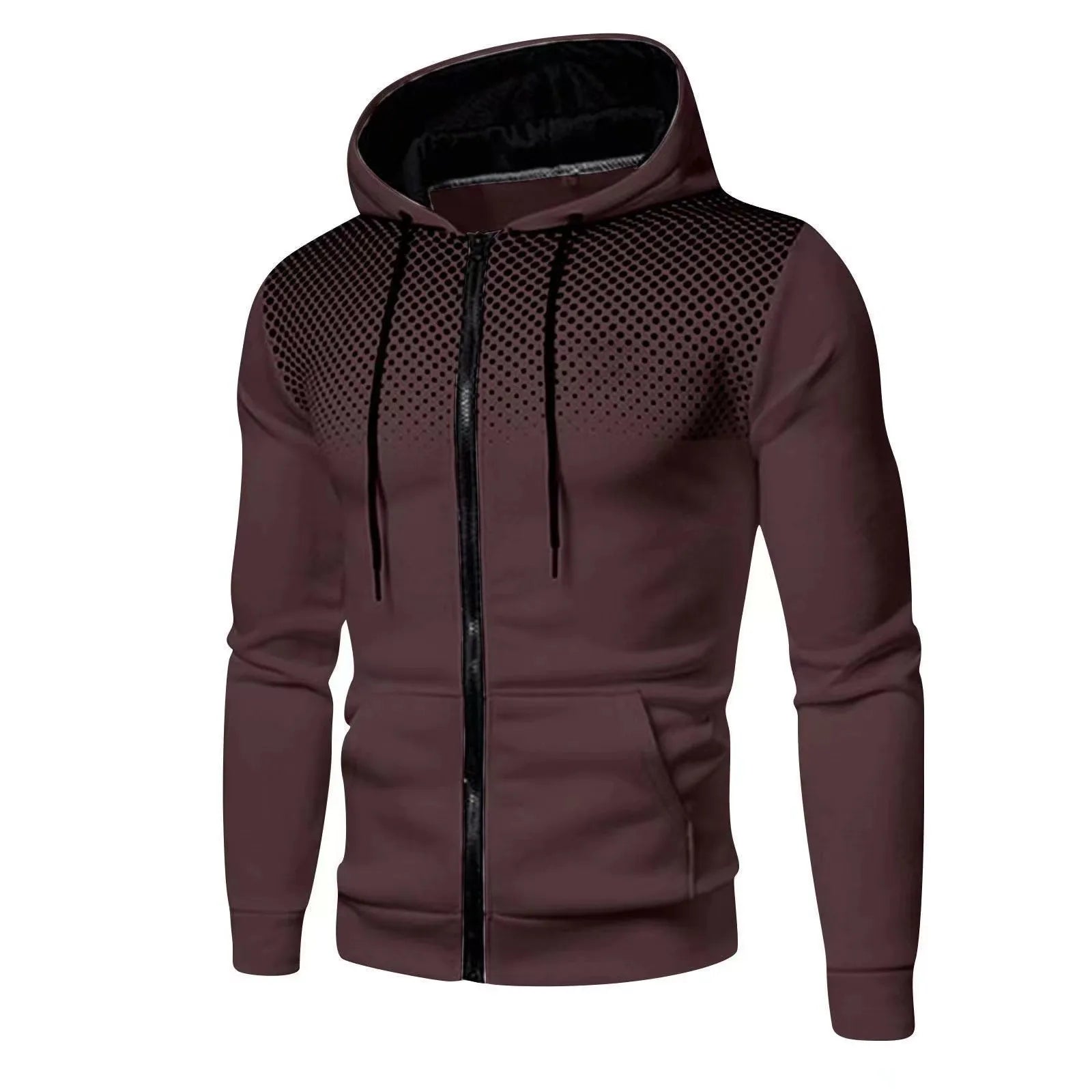 2024 New Men's Hoodie Jacket Streetwear Long Sleeve Sweatshirts Zipper Hooded Pullover Male Sportswear Men Clothing Streetwear - Smarsty