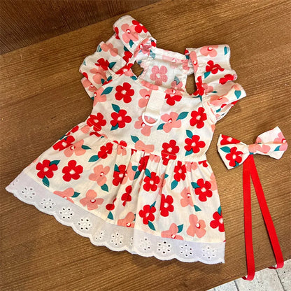 Floral Summer Pet Dress for Dogs and Cats - Smarsty