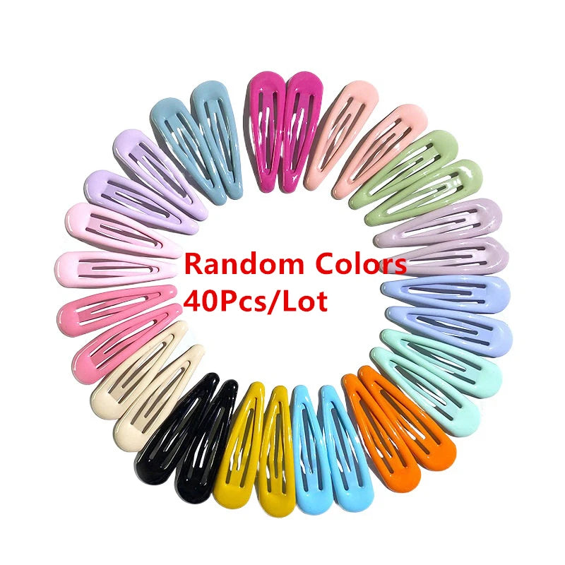 Cute Cartoon Hairpins for Girls 40Pcs Colorful Animal and Fruit Clips - Smarsty