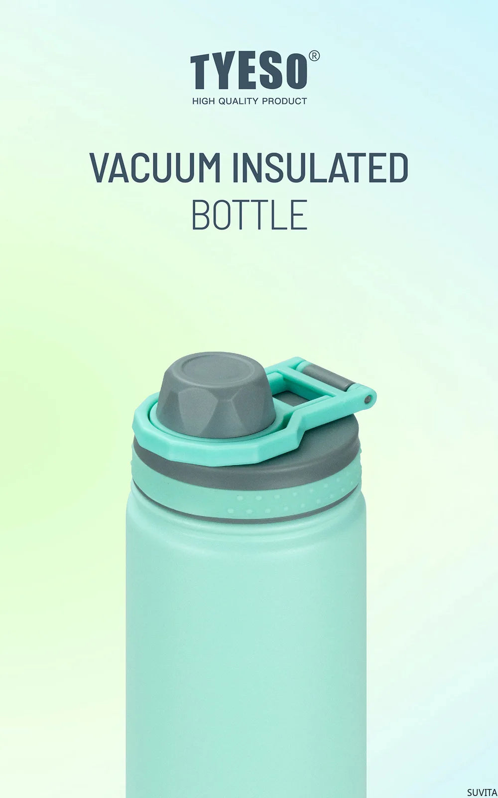 TYESO Stainless Steel Vacuum Flask for Hot and Cold Drinks - Smarsty