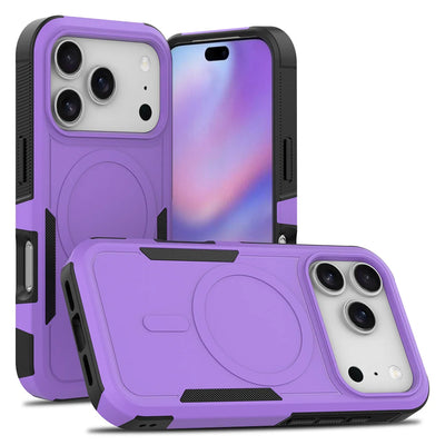 Shockproof Magnetic Phone Case For iPhone 17 Pro Max Air 17e 16e 15 14 Plus 13 12 Rugged For MagSafe Wireless Charging Cover