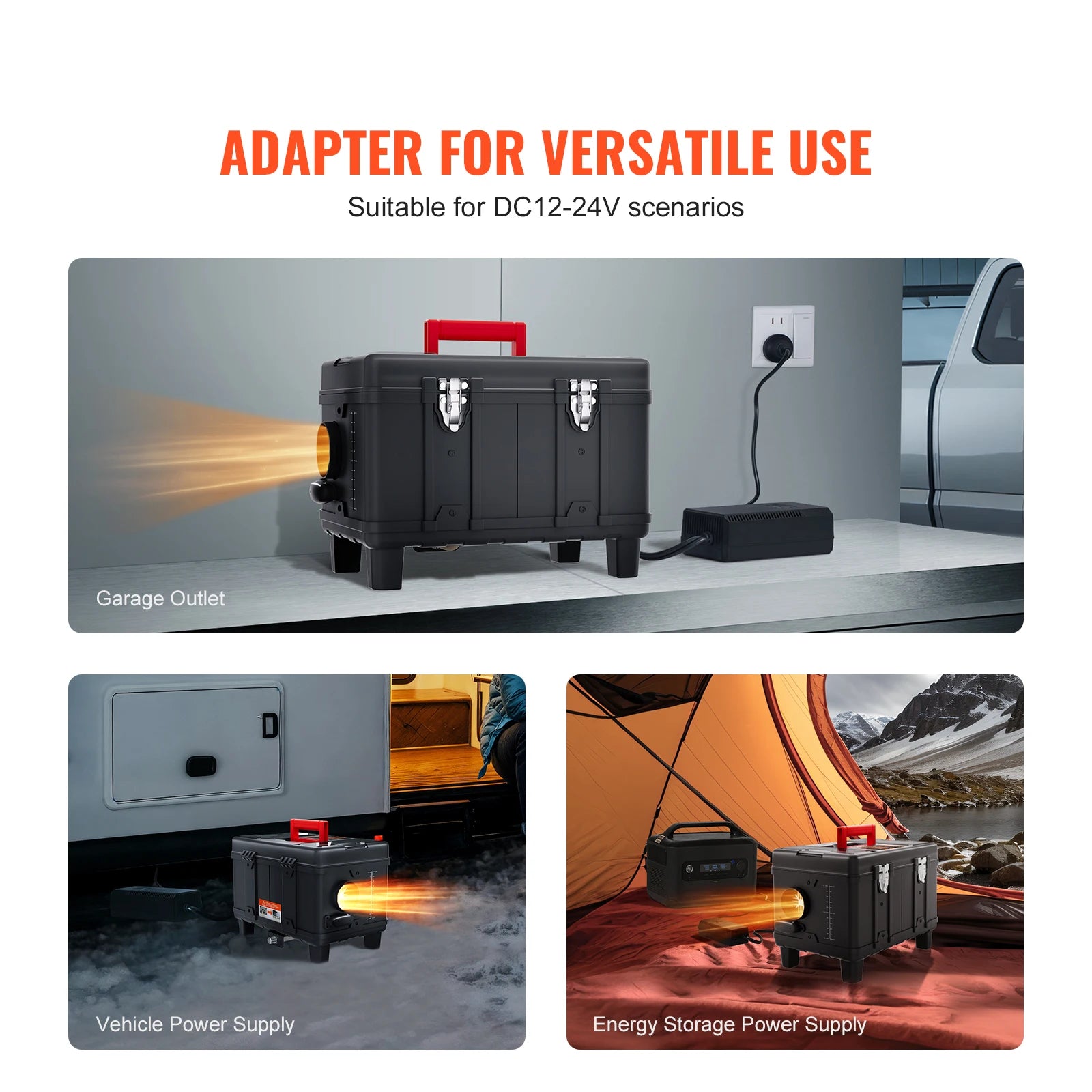 SucceBuy 8KW Diesel Heater 12V/24V Diesel Air Heater Car Heater with Bluetooth and CO Alarm Parking Heater for Vehicles&Outdoor