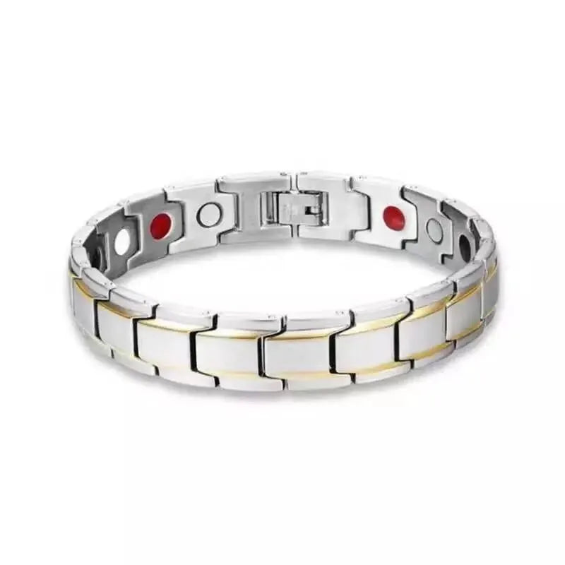 Men's Magnetic Bracelet Adjustable Zinc Alloy Energy Therapy - Smarsty