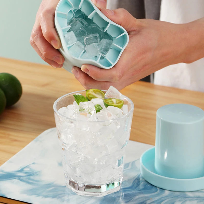 4/6/8/15/160 Grid Big Ice Tray Mold Giant Jumbo Large Food Grade Silicone Ice Cube Square Tray Mold DIY Ice Maker Ice Cube Tray - Smarsty
