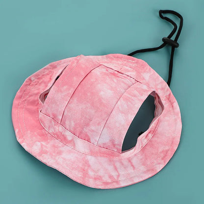 Cotton Cat Sun Hat With Ear Holes For Pets - Smarsty