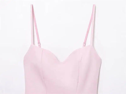 Dresses Summer Women's 2025 New Chic Slim Tube Top Elegant Mini Camisole Women's Dress Street Fashion Youth Holiday Dress - Smarsty