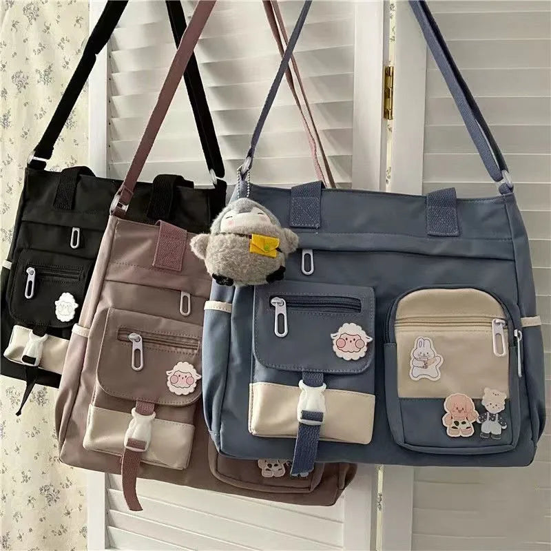 Waterproof Nylon Shoulder Bag For Women Crossbody Tote - Smarsty