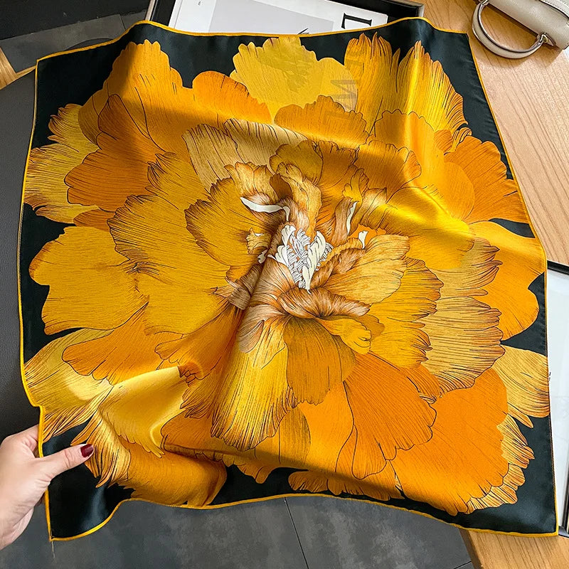 Luxury Silk Satin Scarf for Women with Sun Protection - Smarsty