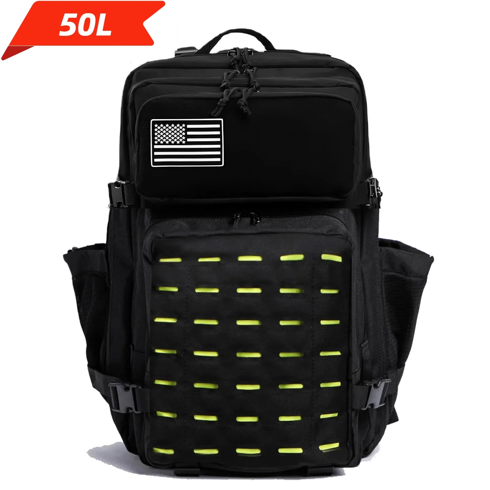 25L/50L Tactical Backpack Bag Hunting MOLLE Backpack GYM For Men EDC Outdoor Hiking Rucksack Witch 2 Bottle Holders - Smarsty