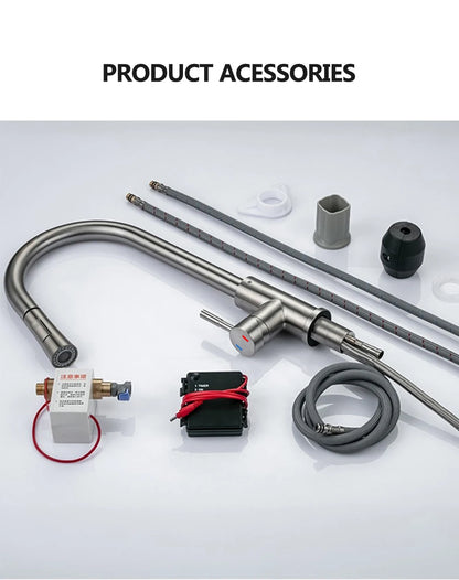 DQOK Smart Touch Control Kitchen Faucet with Pull Out Spray - Smarsty