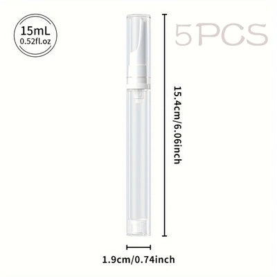 Clear Airless Foundation Dispenser Travel Bottles Set - Smarsty