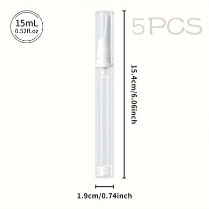 Clear Airless Foundation Dispenser Travel Bottles Set - Smarsty