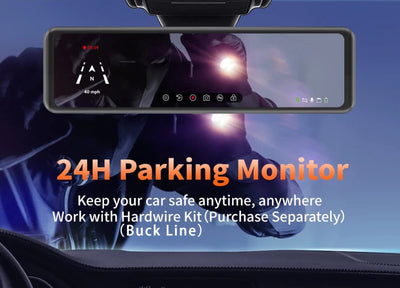 4K Dash Cam with GPS WiFi CarPlay Android Auto Mirror - Smarsty