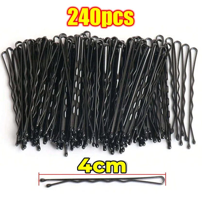 Black Bobby Pins Set for Effortless Hair Styling - Smarsty
