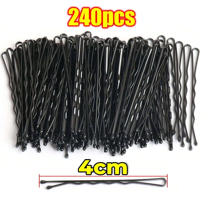 Black Bobby Pins Set for Effortless Hair Styling - Smarsty