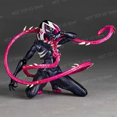 NEW KO Symbiote Gwenom Action Figure | Kaiyodo Revoltech Amazing Yamaguchi | Venomized Gwen Stacy Anime Model Gift