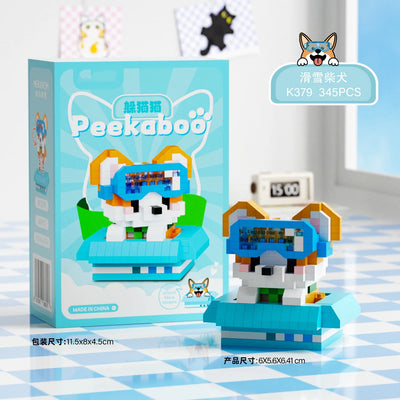 Animal Small Particle Dog Cat  Mini Building Blocks DIY Assembly Brick Sets Educational Toys for Kid 10 To 12 Year Birthday Gift - Smarsty