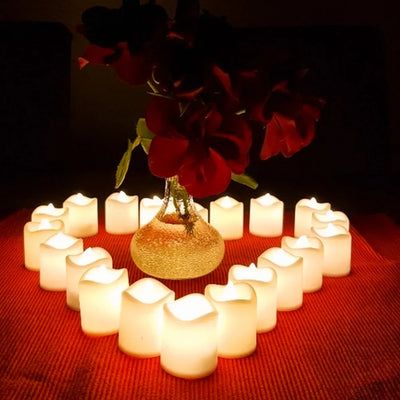 Flameless LED Electronic Candle Lights Creative Wishing Led Tea Lamp Warm White Halloween Wedding Christmas Decor Candle Light