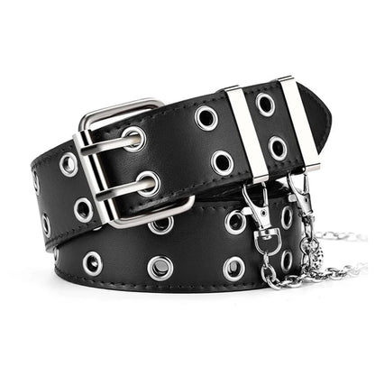 Unisex Punk Hip Hop Belt Large Size Double Hole - Smarsty