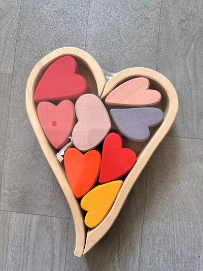 High Quality Wooden Toys Lime Wood Rainbow Arch Stacking Blocks Building Semi Color Sorting Peg Dolls Balls Slat for Kids Play - Smarsty