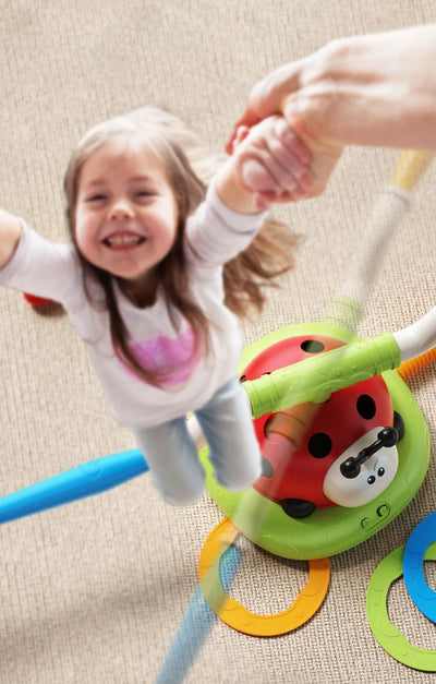 Ladybug Sport Entertainment Game Toy Multifunction Rope Skipping Machine Ferrule Jump Rocket Launcher Outdoor Educational - Smarsty