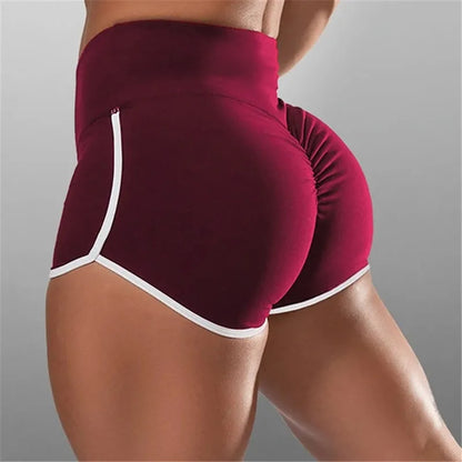 S-3XL Summer Quick-drying Running Shorts For Women  High Waist Women Exercise Sexy Hips Push Up Sportswear Casual Yoga Pants - Smarsty