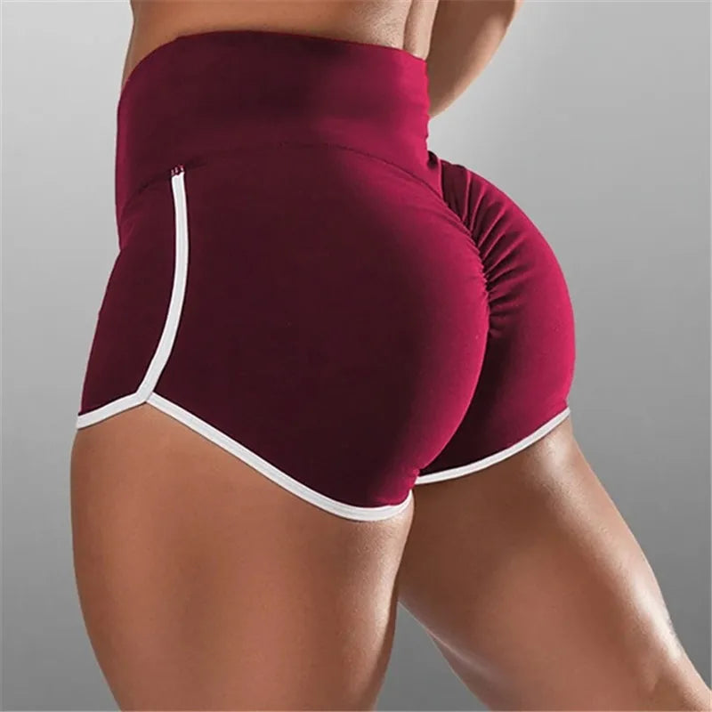 S-3XL Summer Quick-drying Running Shorts For Women  High Waist Women Exercise Sexy Hips Push Up Sportswear Casual Yoga Pants - Smarsty