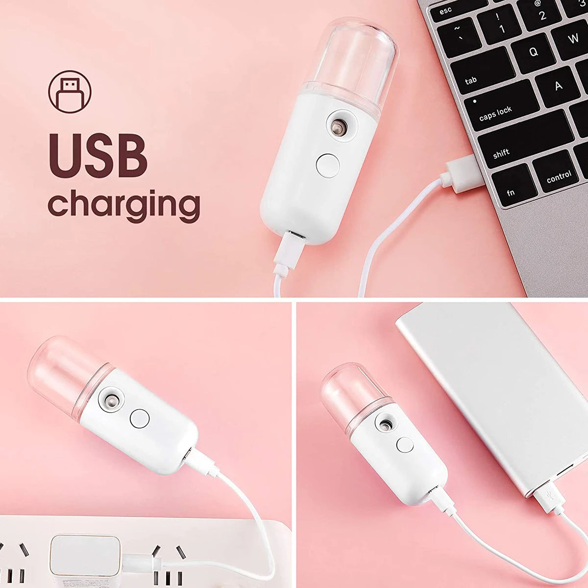 Portable Mini Facial Steamer for Deep Skin Hydration - Smarsty