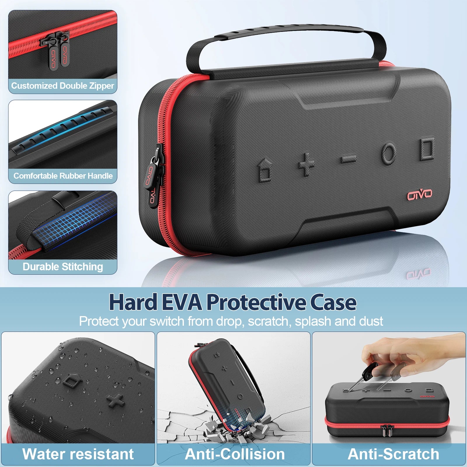 OIVO Large Storage Bag for Nintendo Switch Protection - Smarsty