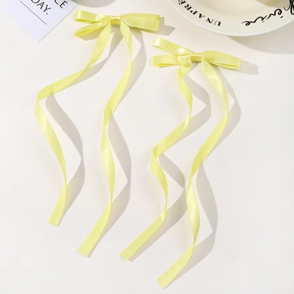 Fabric Hair Bow Clips Set for Women and Girls - Smarsty