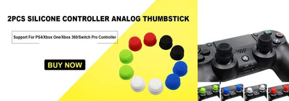 Silicone Skin Case for PS4 Controller with Grip Caps - Smarsty